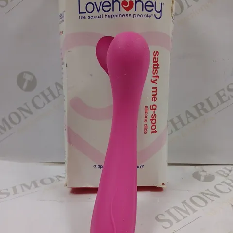 BOXED LOVEHONEY SATISFY ME G-SPOT SILICONE DILDO