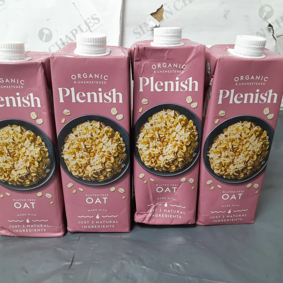LOT OF 10 PLENISH 1L OAT DRINKS