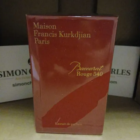 BOXED SEALED MAISON FRANCIS KURKDJIAN BACCARAT ROUGE 540 EXTRAIT DE PARFUM 70ML