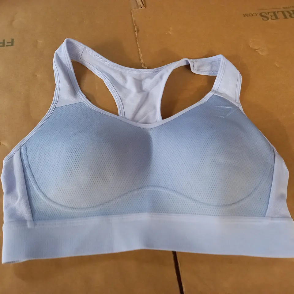 GYMSHARK BLUE TRAINING BRA - S