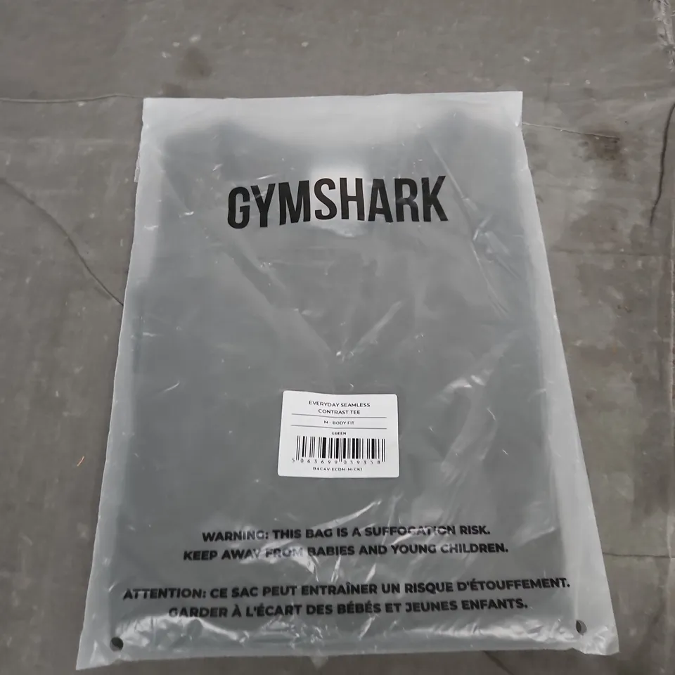GYMSHARK EVERYDAY SEAMLESS CONTRAST TEE – SIZE M