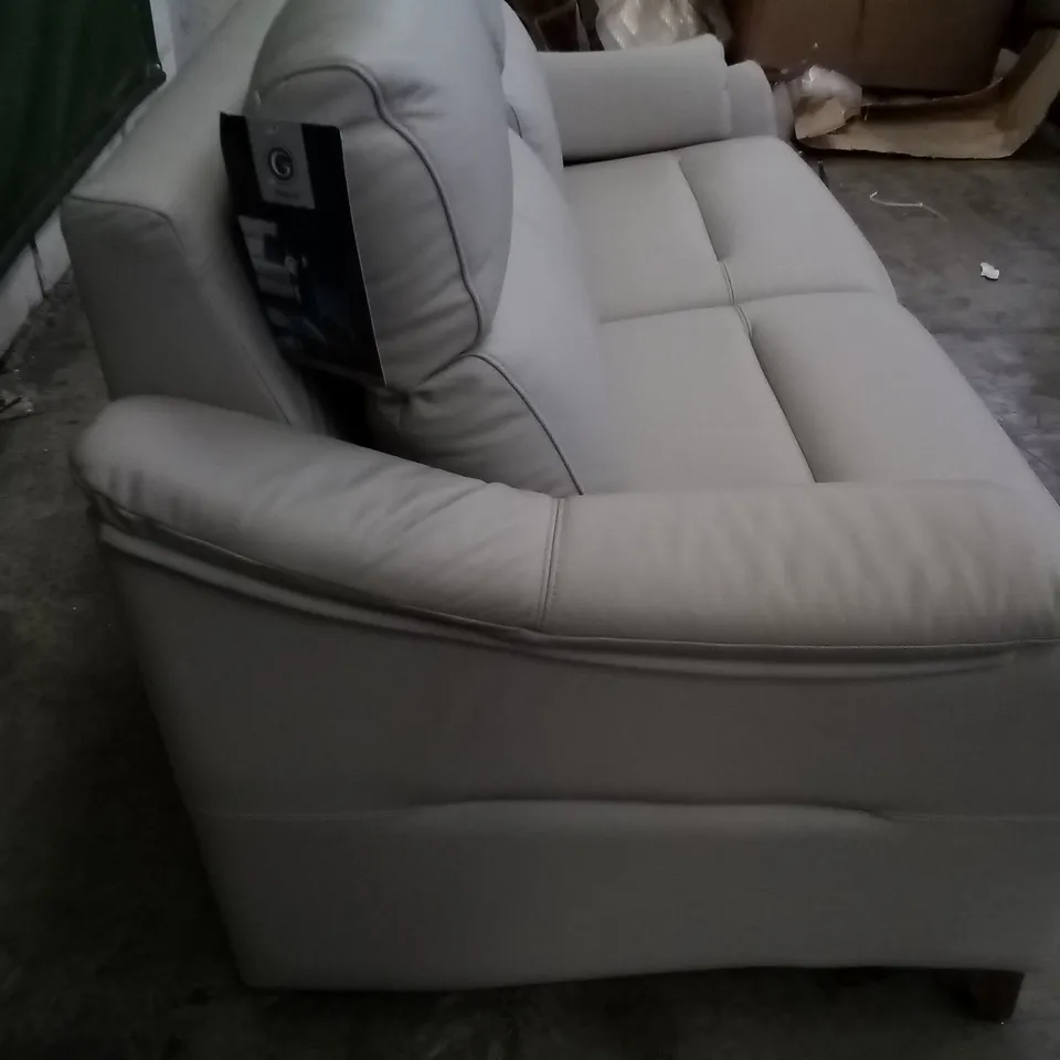 QUALITY BRITISH DESIGNER G PLAN HURST LARGE SOFA L841 CAMBRIDGE CLOUD LEATHER 