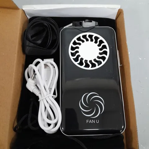 BOXED 2X FAN U PORTABLE & RECHARGEABLE FANS