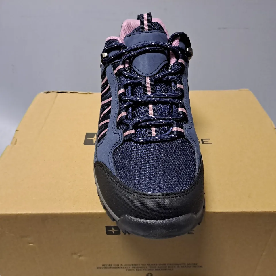 BOXED MOUNTAIN WAREHOUSE PATH WOMENS OUTDOOR WATERPROOF WALKING SHOE - UK 6 