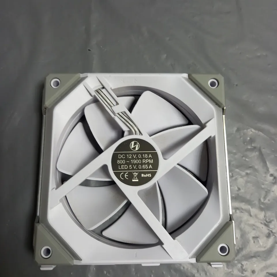 LOT OF 3 FANS FOR PC WHITE