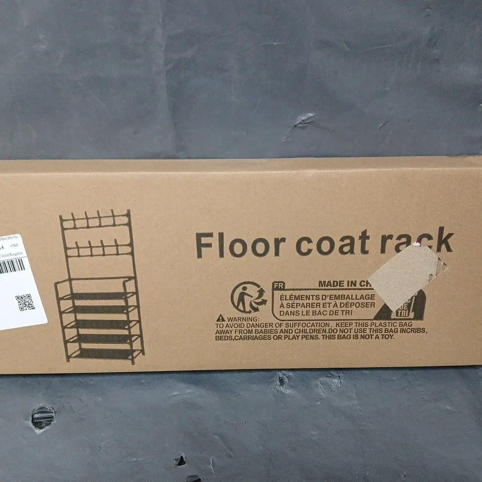 BOXED FLOOR COAT RACK 