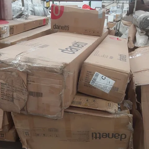 PALLET CONTAINING A LARGE QUANTITY OF ASSORTED DANETTI FURNITURE PARTS