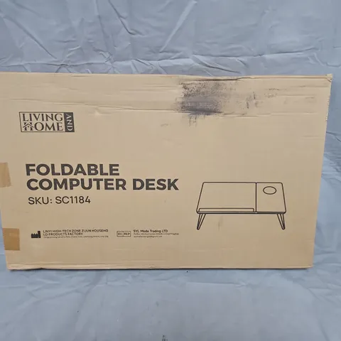 LIVING & HOME FOLDABLE COMPUTER DESK – BOXED