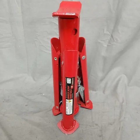 FOLDING JACK STAND – 3-TON, RED (VEHICLE PART)