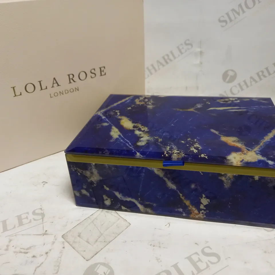 LOLA ROSE RECTANGULAR TREASURE BOX
