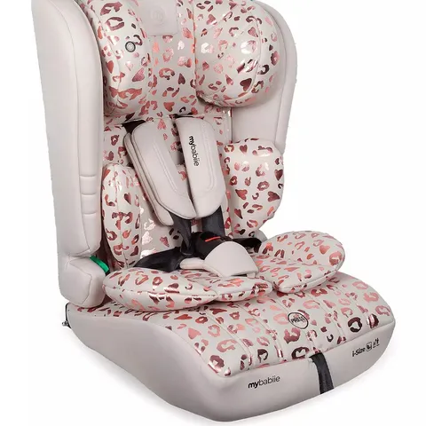 MY BABIIE MBCS50 TODDLER TO BOOSTER R129 CAR SEAT - PINK LEOPARD