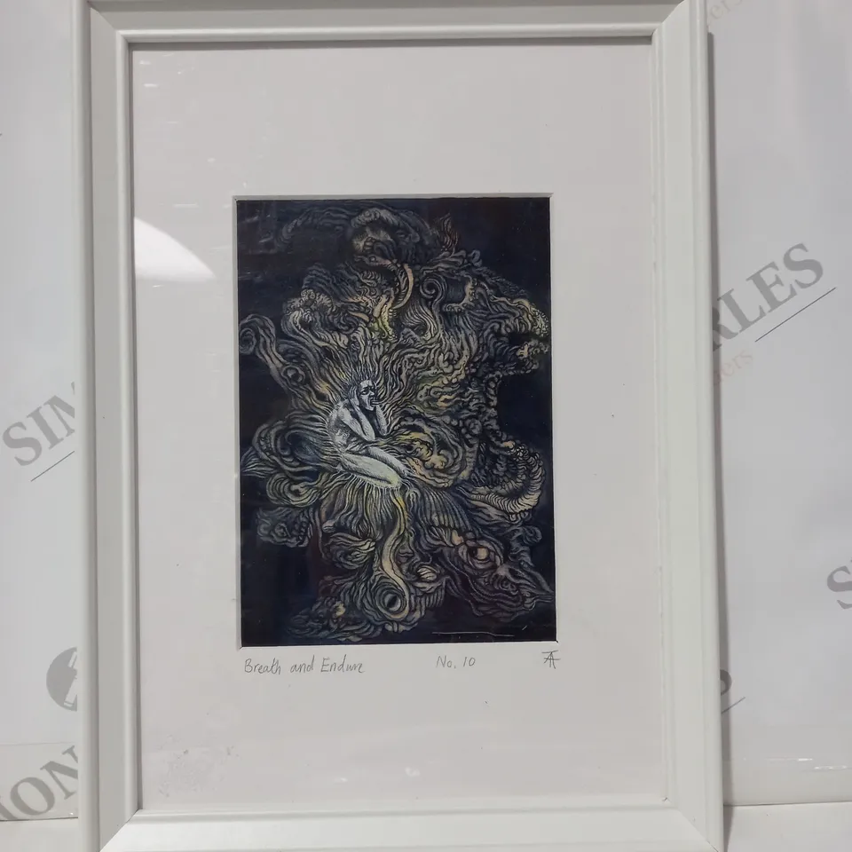 SIGNED AND FRAMED "BREATH AND ENDURE" NO.10 ART PRINT