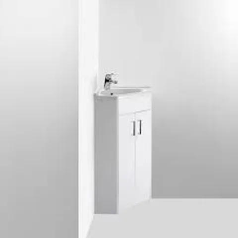 BOXED NUIE MAYFORD 2 DOOR CORNER CABINET - NVC180A // NO BASIN (1 BOX)