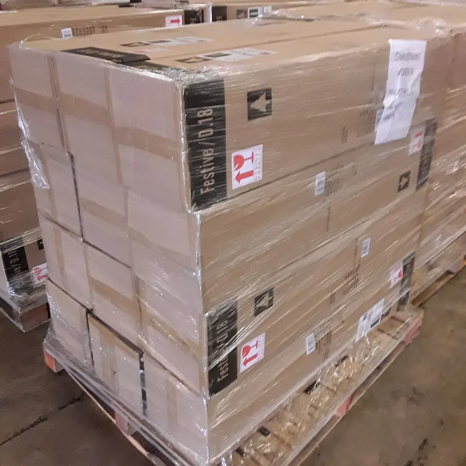 PALLET OF APPROXIMATELY 16 BOXED BRAND NEW 114CM GOLD TIPS TREES