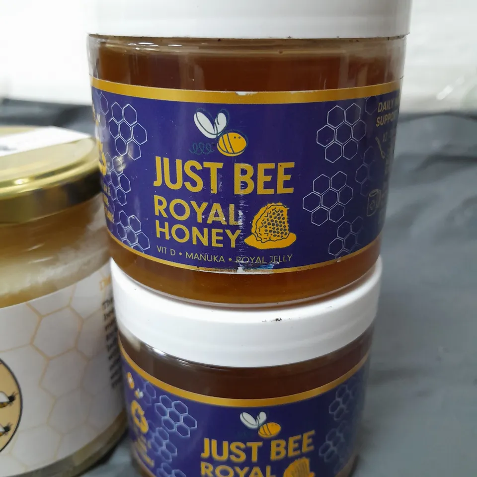 LOT OF 4 TUBS OF HONEY