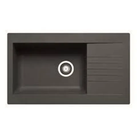 AMELIA 1B BLACK INSET FIBERTEK COMPOSITE KITCHEN SINK 860 X 500