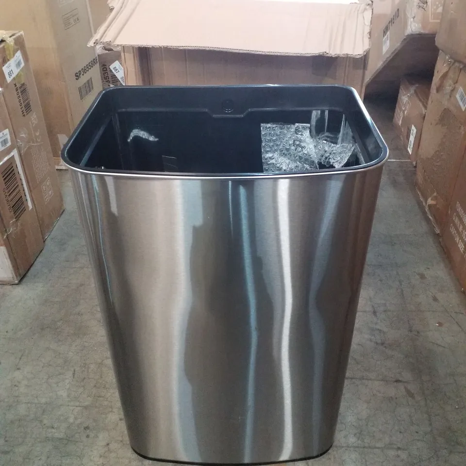 BOXED STAINLESS STEEL BIN