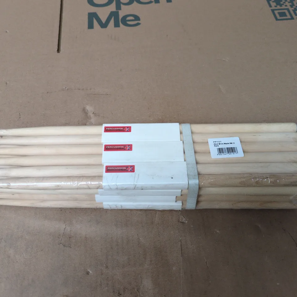 12 BRAND NEW PAIRS OF MAPLE 5B-12 DRUMSTICKS 