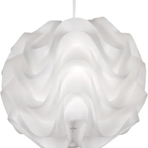 BOXED OAKS LIGHTING AKARI SCULPTURED PENDANT SHADE - PINK (1 BOX)