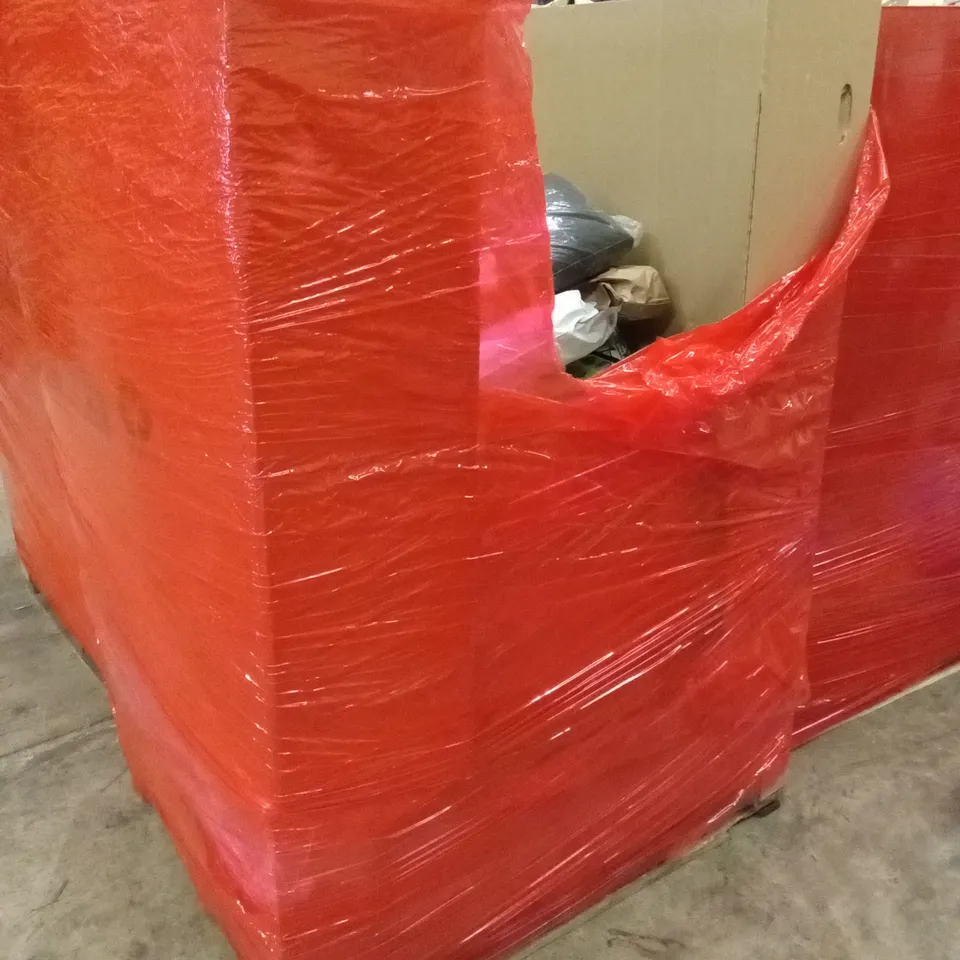 PALLET OF ASSORTED HOUSEHOLD GOODS AND PRODUCTS TO INCLUDE; KIDS POLICE TRUNK, FOLDING PLAYMAT, GYM MATS ETC