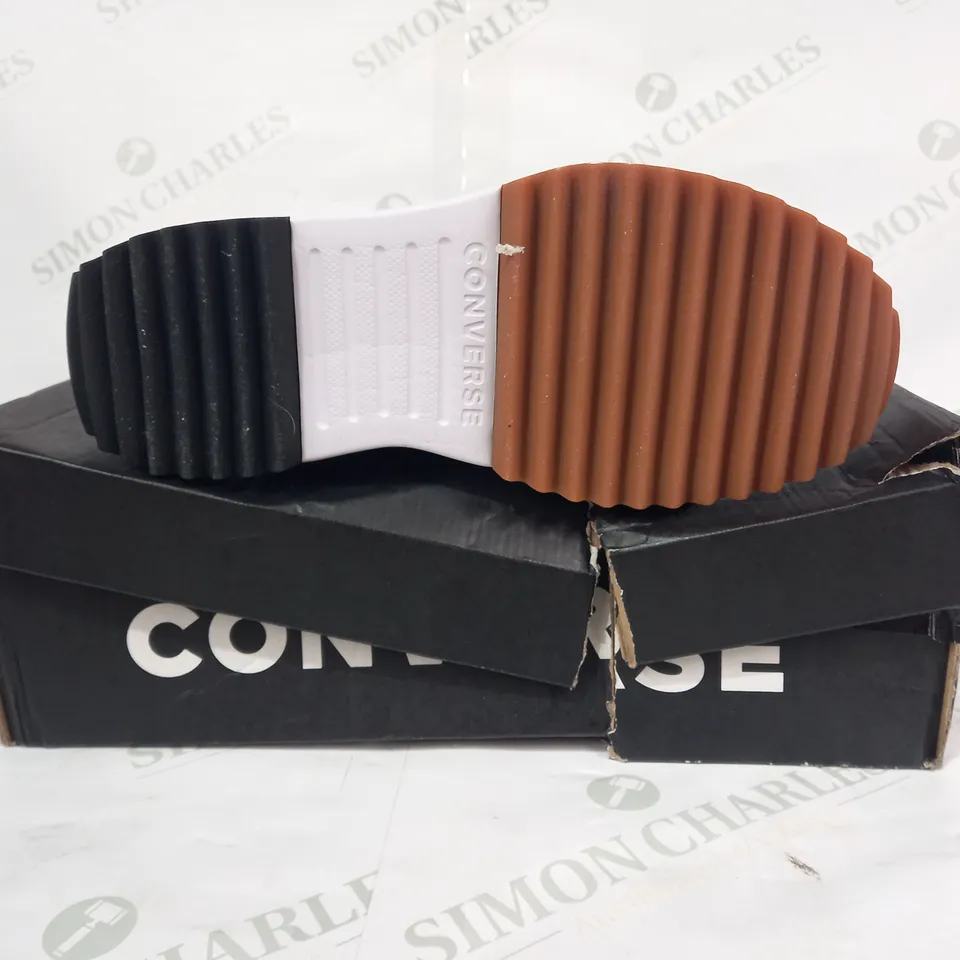 BOXED PAIR OF CONVERSE ALL STAR RUN STAR HIKE HI SHOES IN BLACK UK SIZE 8