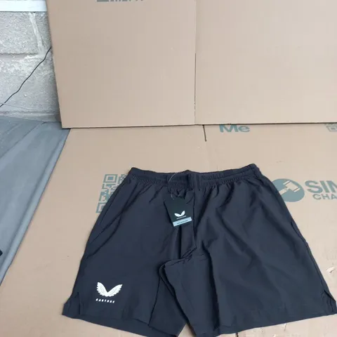CASTORE ADAPT STRETCH WOVEN SHORTS – BLACK, SIZE M
