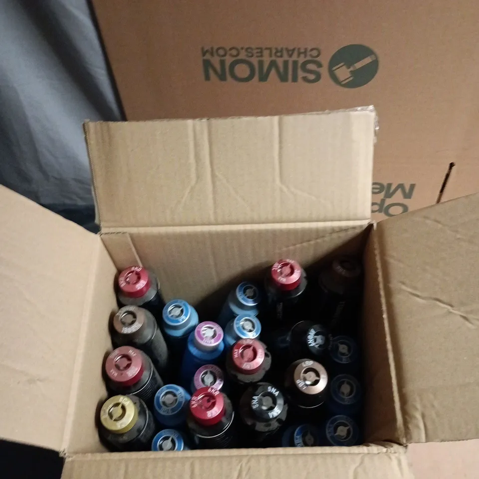 BOX OF APPROXIMATELY 20 ASSORTED GOLDWELL TOPCHIC PERMANENT HAIR COLOR SPRAY