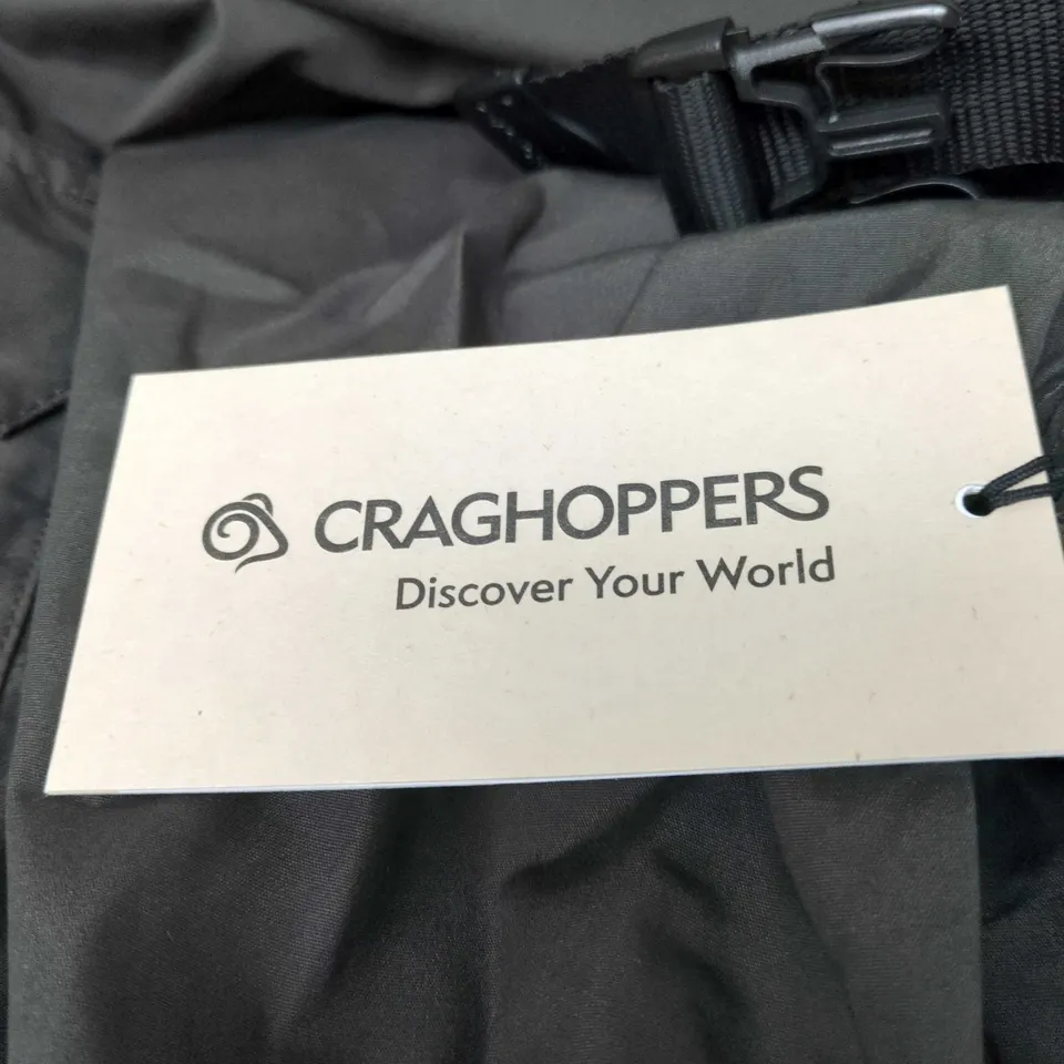 CRAGHOPPERS MEN'S TROUSERS – CHARCOAL GREY, UK 36 (EU 52) REGULAR