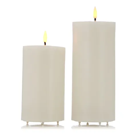 GARDEN STORIES SET OF 2 SMALL & LARGE RUSTIC OUTDOOR WAX CANDLES