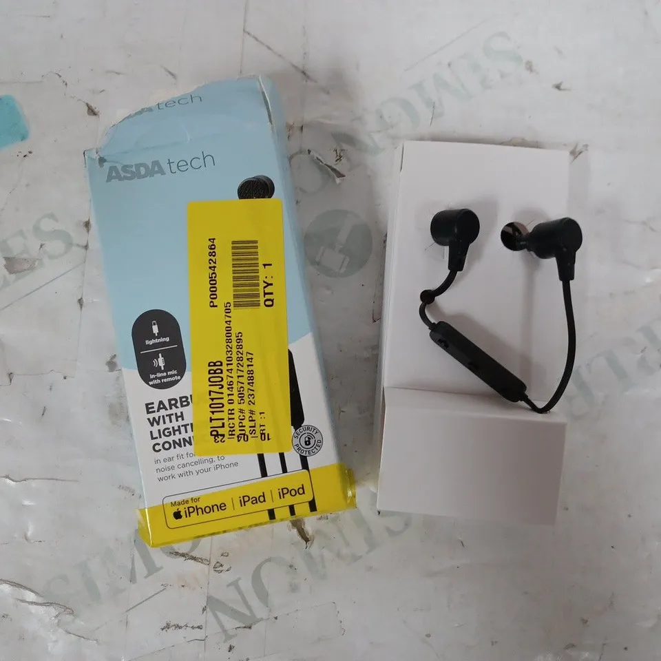 ASDA TECH EARBUD WITH LIGHTNING CONNECT