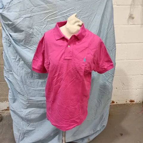 POLO RALPH LAUREN POLO SHIRT β PINK, UK SIZE S