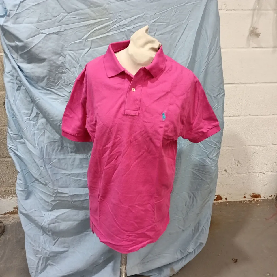 POLO RALPH LAUREN POLO SHIRT – PINK, UK SIZE S
