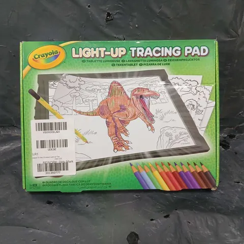 BOXED CRAYOLA DINOSAUR LIGHT-UP TRACING PAD