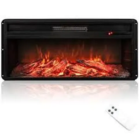 BOXED ELECTRIC FIREPLACE INSERT WITH REMOTE CONTROL 