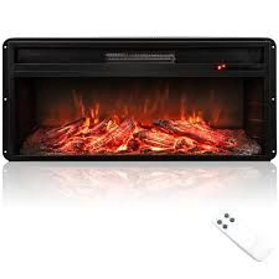 BOXED ELECTRIC FIREPLACE INSERT WITH REMOTE CONTROL 