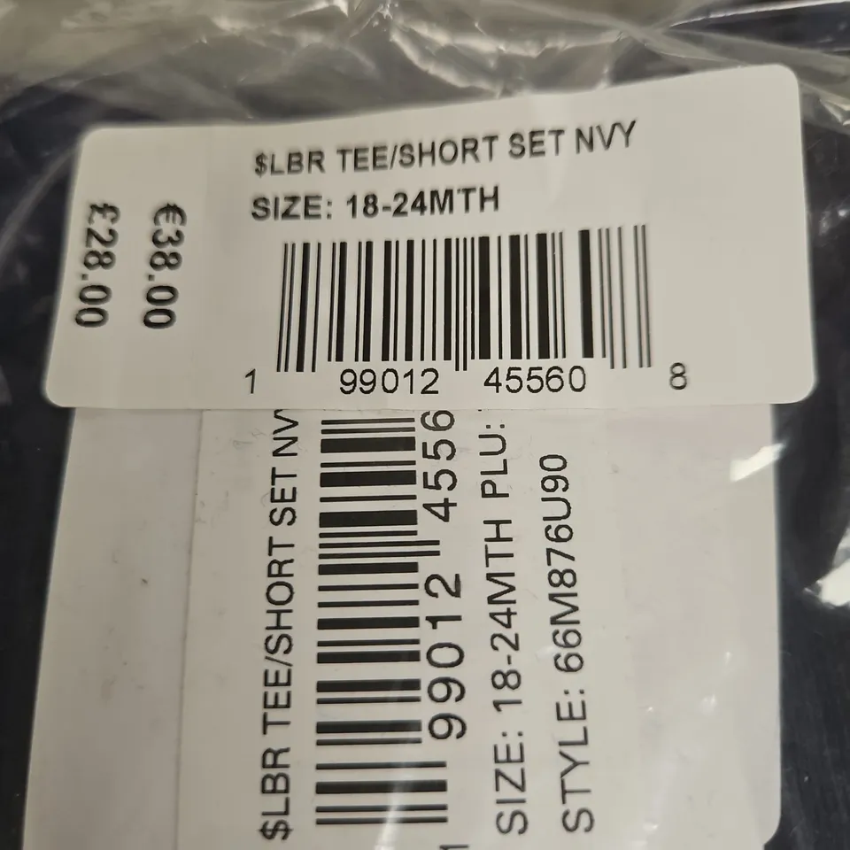 NIKE NAVY TEE & SHORT SET – BABY/TODDLER, 18-24 MONTHS