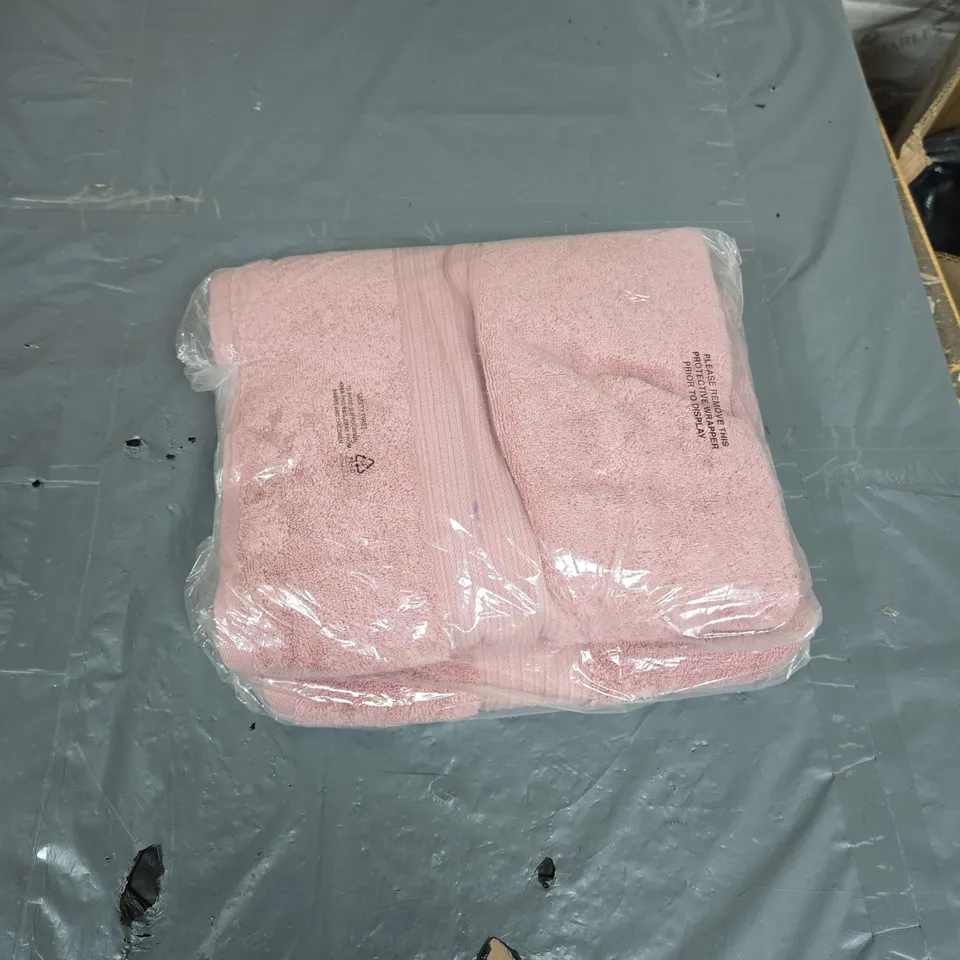 BLISS BATH TOWELS – PINK, 2 PACK (PIMA COTTON)