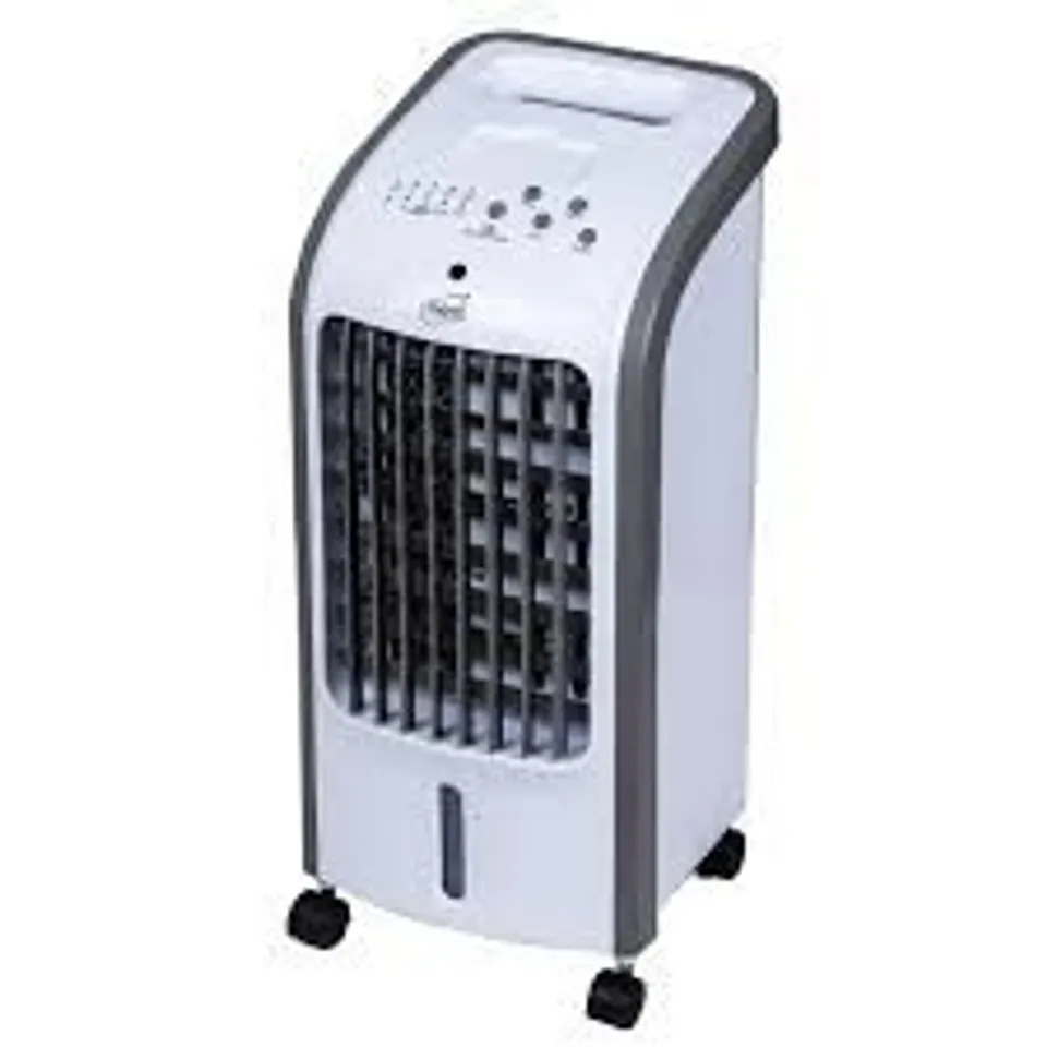 BOXED NEO 4 LITRE 80W OSCILLATING PORTABLE EVAPORATIVE COOLER FAN WITH REMOTE - WHITE (1 BOX)