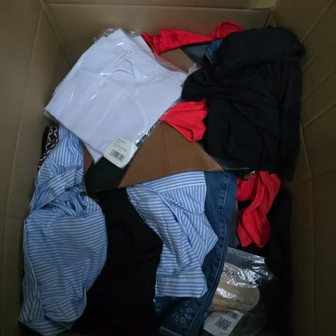 APPROXIMATELY 25 ASSORTED CLOTHING AND FASHION PRODUCTS IN VARIOUS STYLES AND SIZES - COLLECTION ONLY