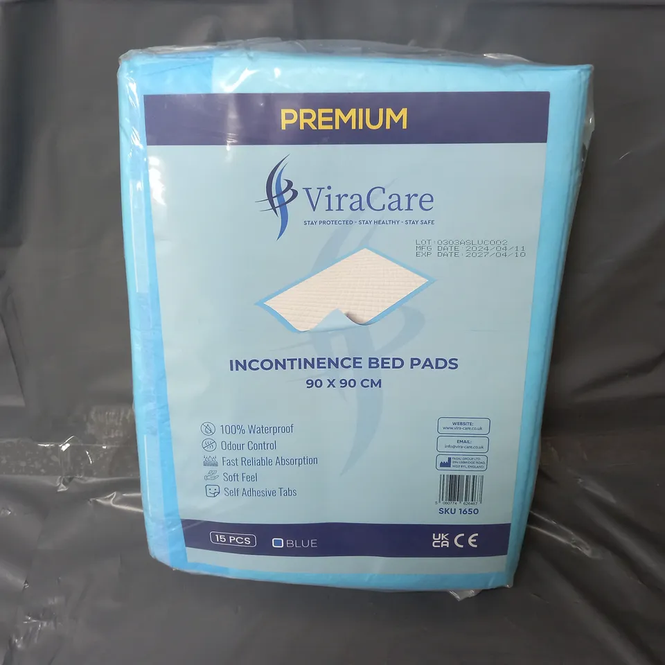 VIRACARE INCONTINENCE BED PADS (90x90cm) (15pcs)