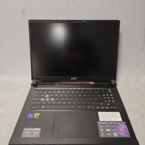 MSI RAIDER GE78HX ADVANCED GAMING LAPTOP