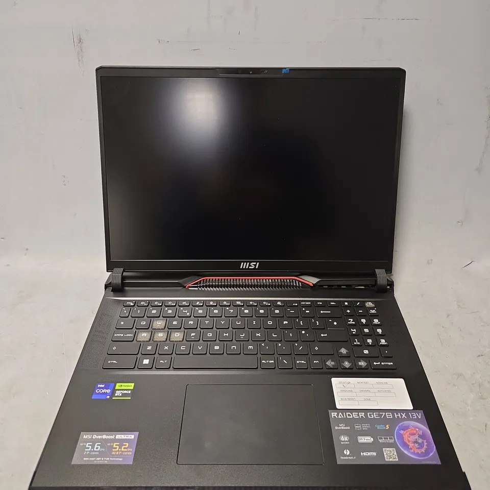 MSI RAIDER GE78HX ADVANCED GAMING LAPTOP
