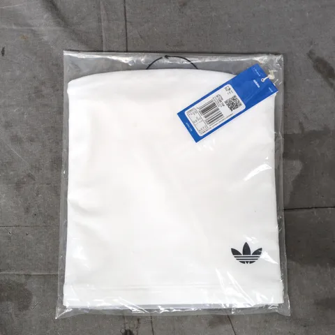 ADIDAS 3S TUBE TOP IN WHITE SIZE XS