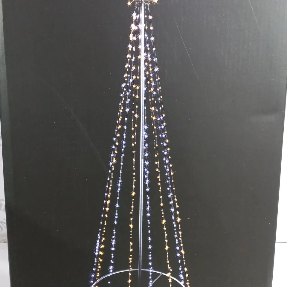 BOXED PREMIER 2.5M MICROBRIGHTS PYRAMID TREE