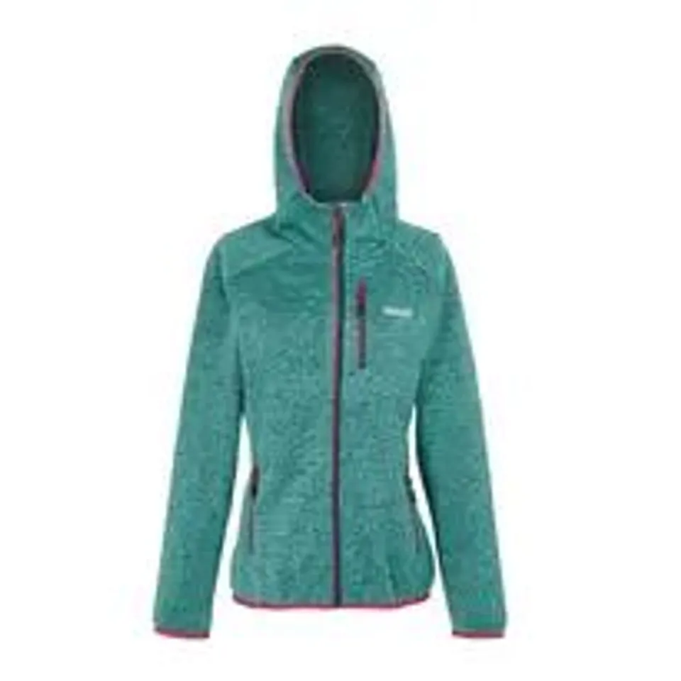 REGATTA HOODED FLEECE JACKET NEWHILL DUSTY GREEN UK SIZE 20