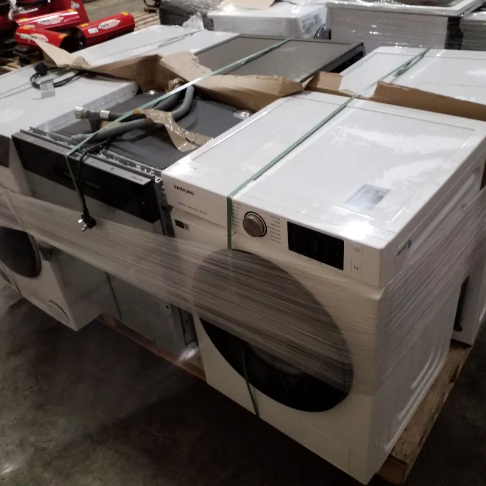 PALLET OF APPROXIMATELY 6 UNPROCESSED RAW RETURN WHITE GOODS TO INCLUDE;