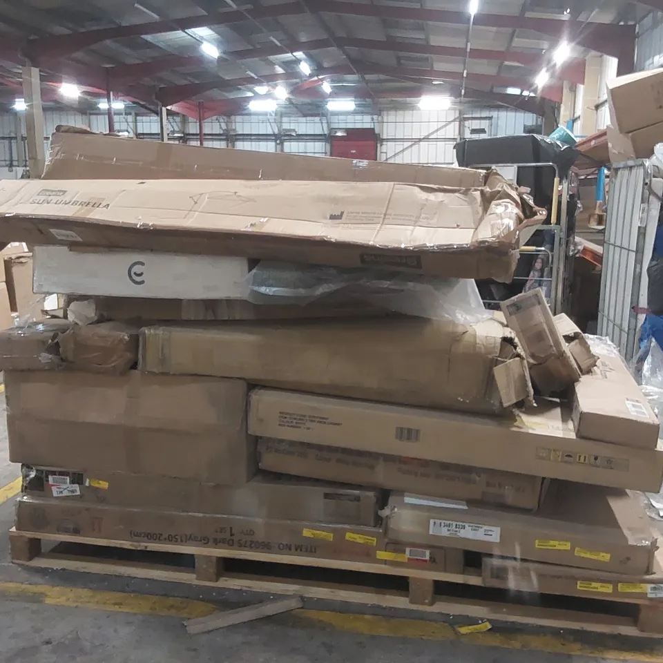 PALLET CONTAINING A LARGE QUANTITY OF ASSORTED FURNITURE PARTS ECT