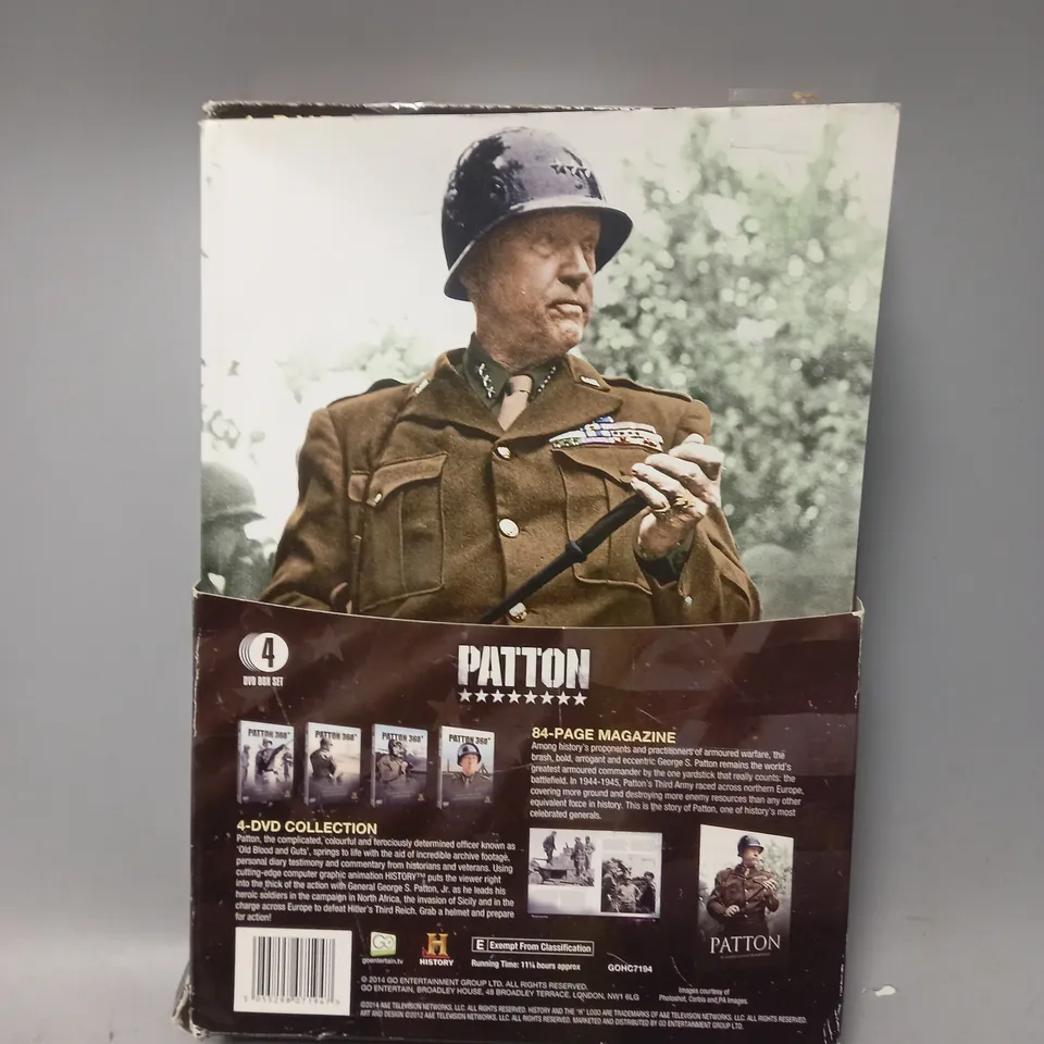 HISTORY PATTON 4 DVD & MAGAZINE COLLECTION 