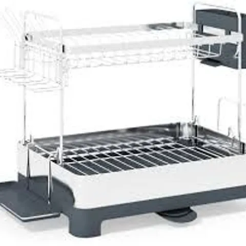 BOXED METAL DISH DRYER WITH HOLDERS FOR GLASSES, PLATES, BOWLS AND MUGS