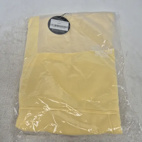 BAGGED WHITE FOX BOUTIQUE WITH LOVE ALWAYS OVERSIZED HOODIE IN YELLOW - 3XS/XXS